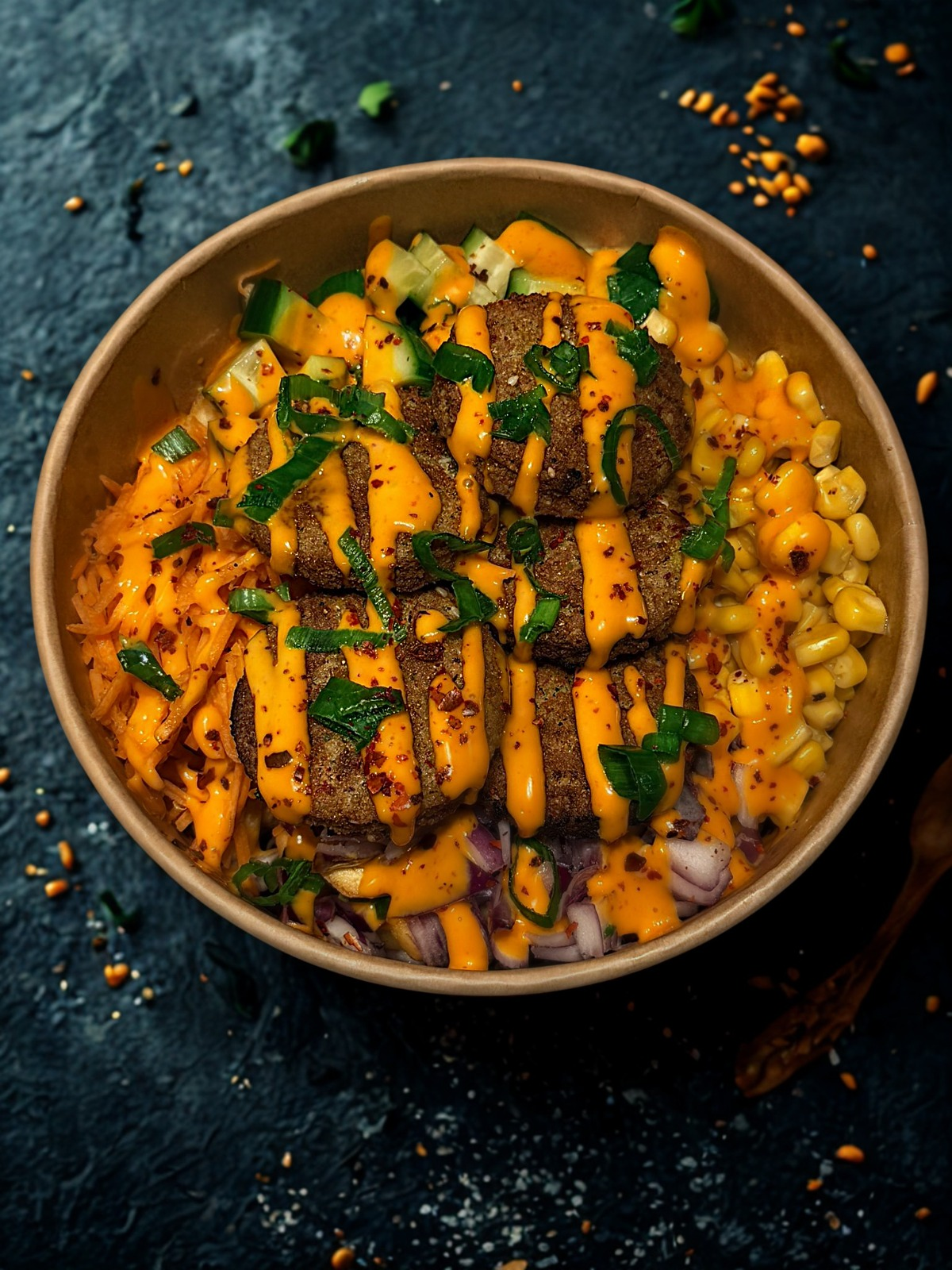 Loaded Bowls falafel bowl